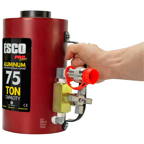 Heavy-Duty Hydraulic Cylinder, 6" Stroke, 75 Ton(s) Capacity, 10000 PSI Groupe Generik