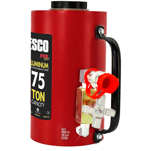 Heavy-Duty Hydraulic Cylinder, 6" Stroke, 75 Ton(s) Capacity, 10000 PSI Groupe Generik
