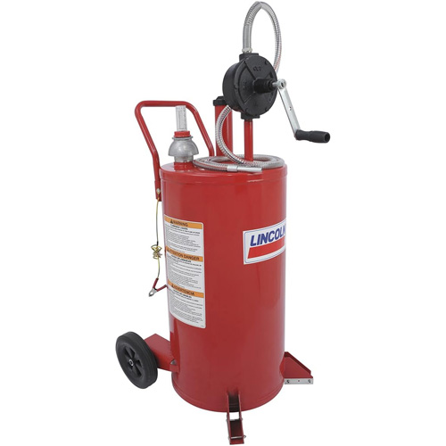 25-Gallon Steel Fuel Caddy with 2-Way Rotary Pump Groupe Generik
