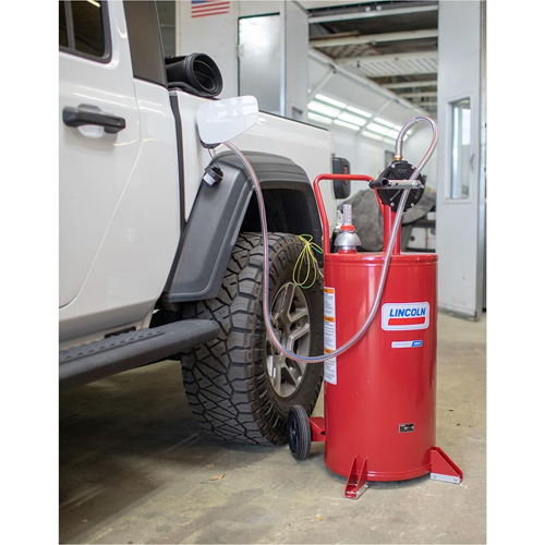 25-Gallon Steel Fuel Caddy with 2-Way Rotary Pump Groupe Generik