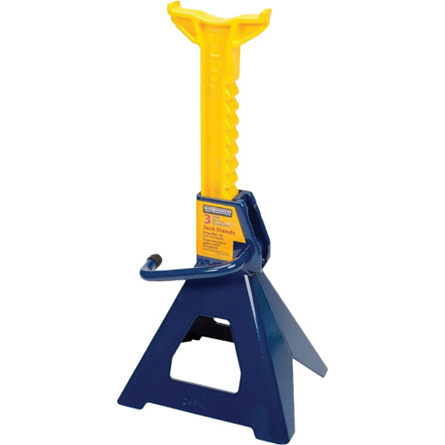 Jack Stand, Locking Handle/Ratchet, 3 tons Capacity, 19" H Groupe Generik