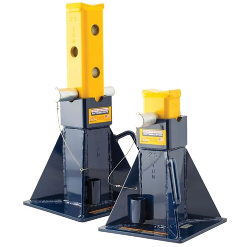 Vehicle Support Stands, Locking Pin, 25 tons Capacity Groupe Generik