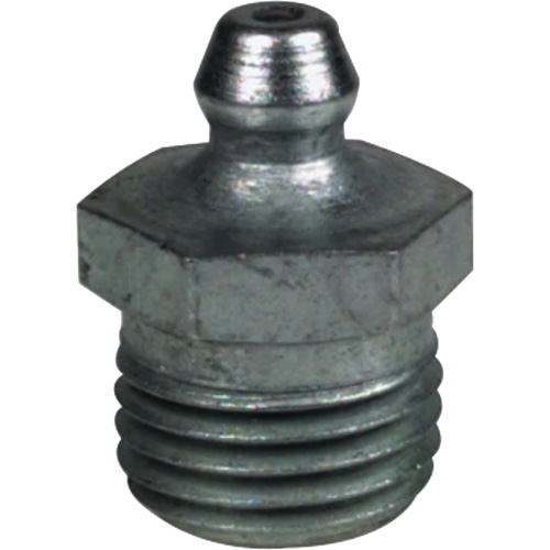 Straight Extra-Short Grease Fitting, Steel, 0.25 NPT Thread Groupe Generik