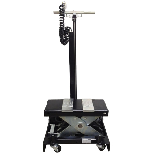 Cric de service de plancher &agrave; profil bas, 12 tonne(s) Capacit&eacute;, 7-1/2" Abaiss&eacute;e, 15" &eacute;lev&eacute;e, Air comprim&eacute;/hydraulique Groupe Generik