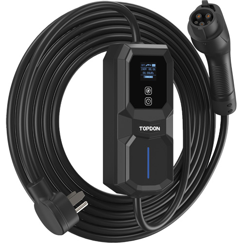 Fiche NEMA 6-50 portable PulseQ AC, 32 A, Niveau 2 CA, Connecteur Type 1 (SAE J1772) Groupe Generik