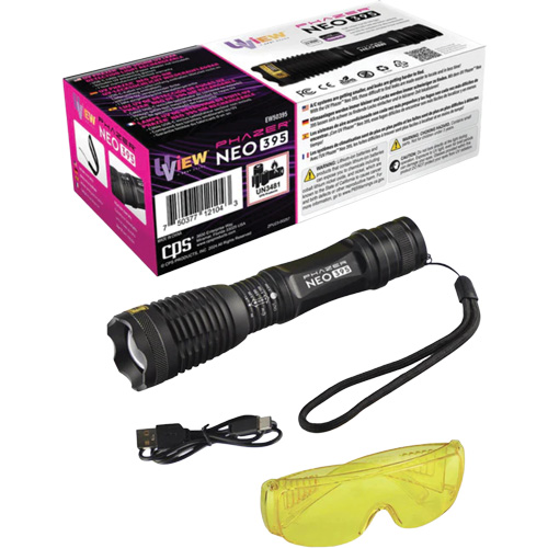 Lampe UV rechargeable pour la d&eacute;tection des fuites UView Phazer NEO 395 Groupe Generik