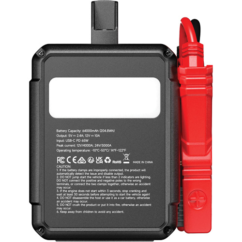 Survolteur V4000 HD 12 V/24 V 4000 A Groupe Generik