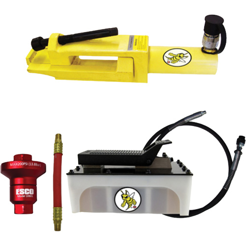 Ensemble de brise-talon pour pneus g&eacute;ants/&eacute;quipement de terrassement Yellow Jackit Groupe Generik