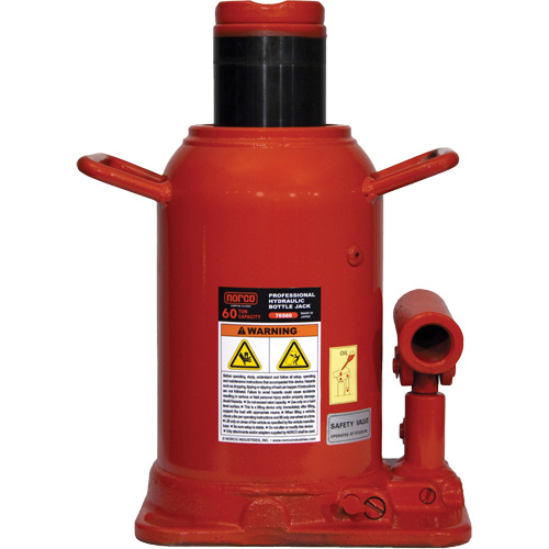 Professional Bottle Jack, 60 Ton(s), 18-11/16" Raised Height Groupe Generik