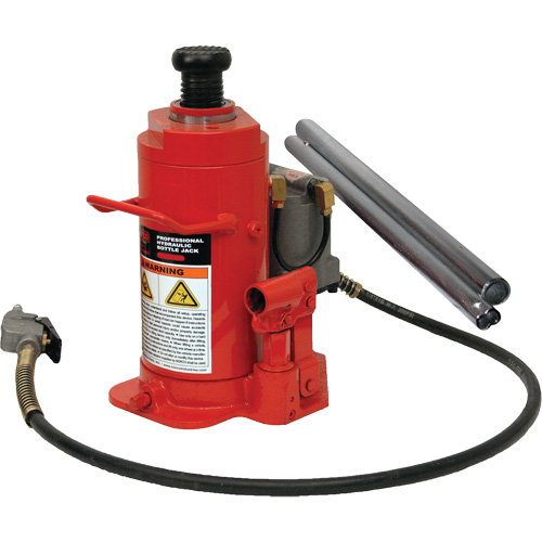Standard Height Bottle Jack, 12 Ton(s), Air Hydraulic, 19-3/4" Raised Height Groupe Generik