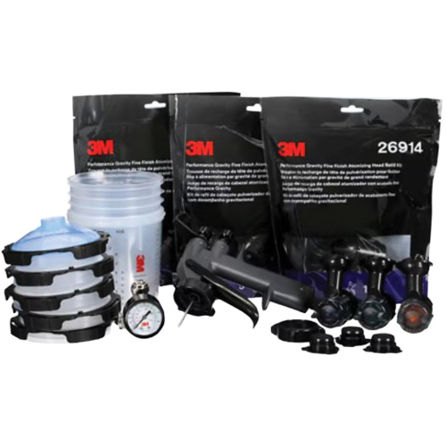 Performance Fine Finish Spray Gun System with PPS Cups, 13 CFM, 29 PSI Groupe Generik