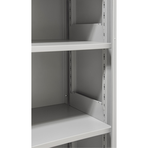 Hi-Boy Storage Cabinet, Steel, 4 Shelves, 72" H x 36" W x 18" D, Grey Groupe Generik