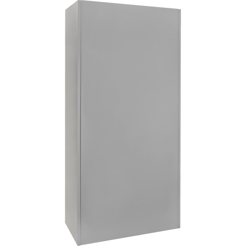 Wardrobe Storage Cabinet, Steel, 36" W x 18" D x 72" H, Grey Groupe Generik