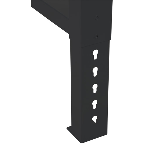 Industrial Duty Leg for Workbench, Steel, 24" D x 34" H, Single Groupe Generik