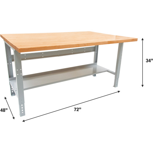 &eacute;tabli modulaire industriel, Cap 1000 lb, 72" la x 48" p Groupe Generik