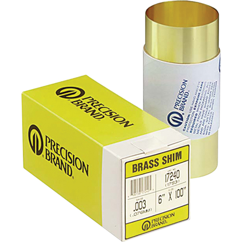 Assortiments de cales d'&eacute;paisseur &agrave; rainure, 3" lo x &eacute;paisseur 0,001"- 0,125", 3" la, Acier inoxydable Groupe Generik