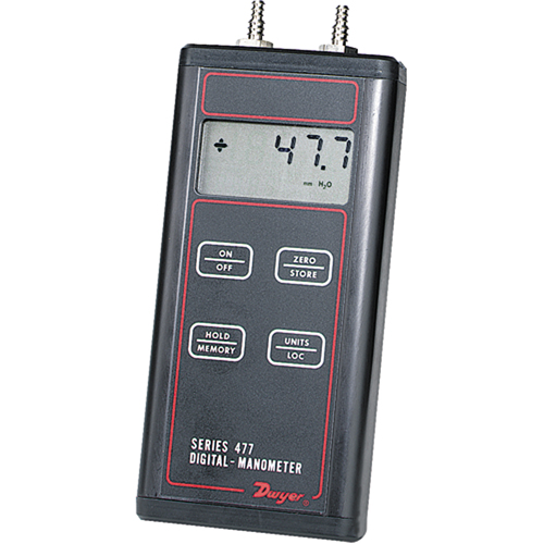 Manometer, Digital, 0 - 20 in. w.c/0 - 5 kPa Groupe Generik