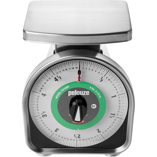 Balance m&eacute;canique &agrave; mesurer les portions Pelouze, Capacit&eacute; 5 lb / 2,3 kg, Graduations 10 g / 0,5 oz Groupe Generik