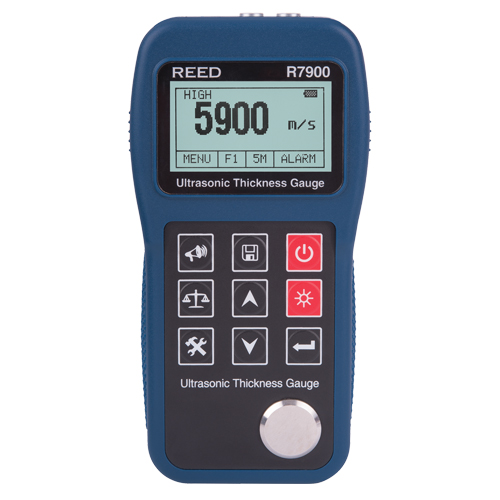 Jauge d'&eacute;paisseur ultrasonique avec certificat de calibration, Affichage Num&eacute;rique, Ultrason, gamme de 0,03" - 15,7" (0,65 mm - 400 mm) Groupe Generik