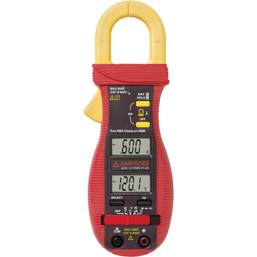 ACD-14-PLUS Clamp-On Multimeter with Dual Display, AC/DC Voltage, AC Current Groupe Generik