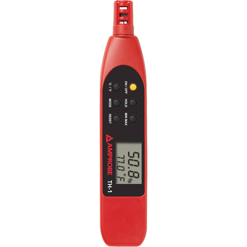 TH-1 Relative Humidity & Temperature Probe Meter, 4% - 95% RH, -4°- 122° F ( -20° - 50° C ) Groupe Generik