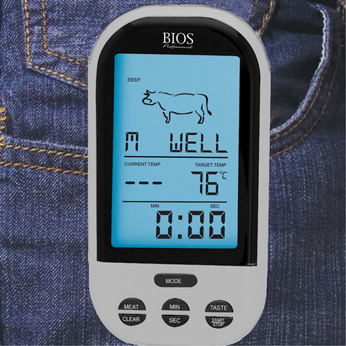 Wireless Meat & Poultry Thermometer, Contact, Digital, 32-482°F (0-250°C) Groupe Generik