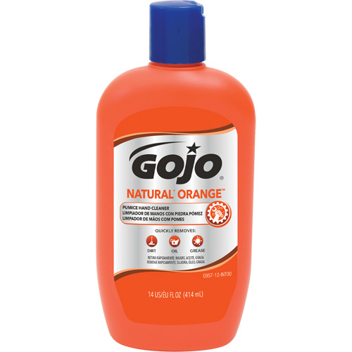 Nettoyant &agrave; mains Natural Orange, Pierre ponce, 414 ml, Bouteille, Agrumes/Orange Groupe Generik