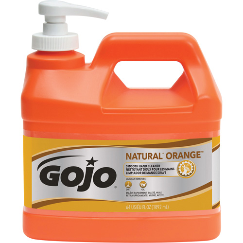 Natural Orange Hand Cleaner, Cream, 1.89 L, Pump Bottle, Citrus/Orange Groupe Generik
