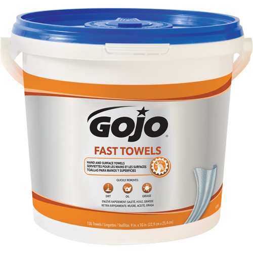 Fast Wipes&reg; Hand Cleaning Towels, 130 Wipes, 10" x 9" Groupe Generik