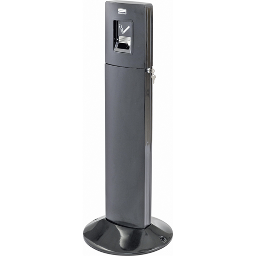 Stations pour fumeurs metropolitan, Sur pied, Acier inoxydable, Capacit&eacute; 1,6 gal. US, Hauteur 42-4/5" Groupe Generik