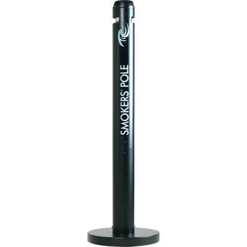 Smokers' Pole Cigarette Receptacle, Free-Standing, Aluminum, 41" Height Groupe Generik