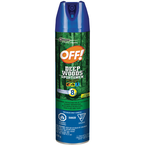 OFF! Deep Woods&reg; Sportsmen Insect Repellent, 30% DEET, Aerosol, 230 g Groupe Generik