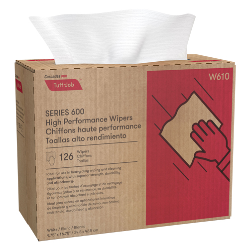 Chiffons enchev&ecirc;tr&eacute;s HP Pro Tuff-Job, Robuste, 16-3/4" lo x 9-3/4" la Groupe Generik