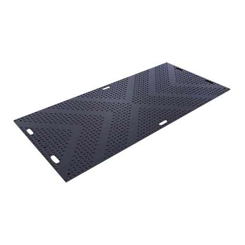 LibertyMat&reg; Medium-Duty Ground Protection, 4' x 8', High Density Polyethylene, Textured, Black Groupe Generik