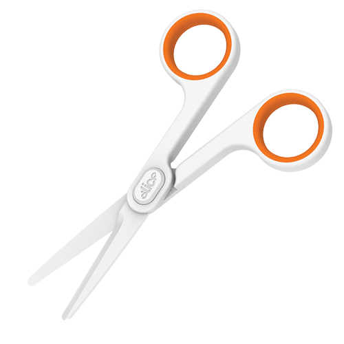 Slice Small Ceramic Scissors, 6", Rings Handle Groupe Generik