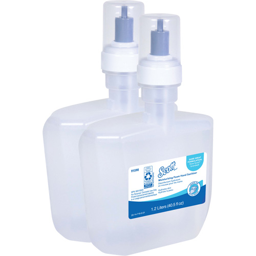 D&eacute;sinfectant moussant et hydratant pour les mains Pro de Scott, 1200 ml, Cartouche de recharge, 62% alcool Groupe Generik