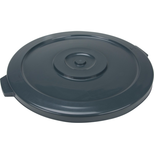 Waste Container Lid, Flat Lid, Plastic/Polyethylene, Fits Container Size: 24" Dia. Groupe Generik