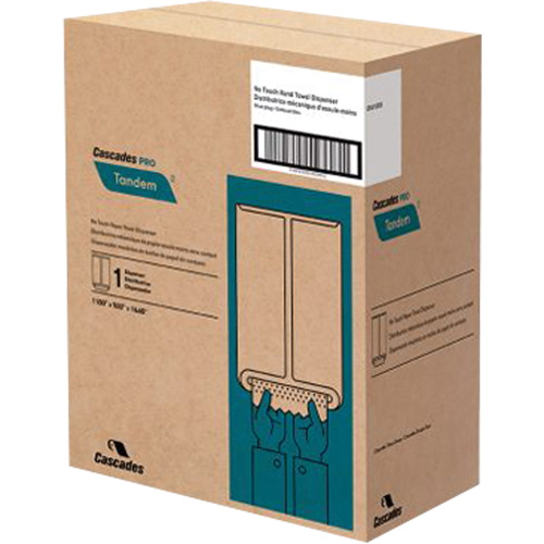 Distributeur d'essuie-mains Pro Tandem, Sans contact, 11,5" la x 9" p x 16,6" h Groupe Generik