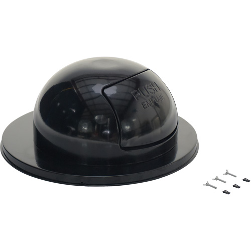 Drum Waste Disposal Top, Dome Lid, Metal, Fits Container Size: 23-1/2" Dia. Groupe Generik