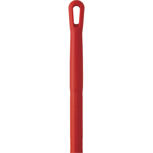 Handle, Broom/Scraper/Squeegee, Red, Ergonomic, 59" L Groupe Generik