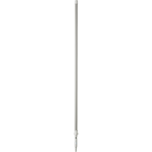 Handle, Broom/Scraper/Squeegee, White, Telescopic, 62" - 113" L Groupe Generik