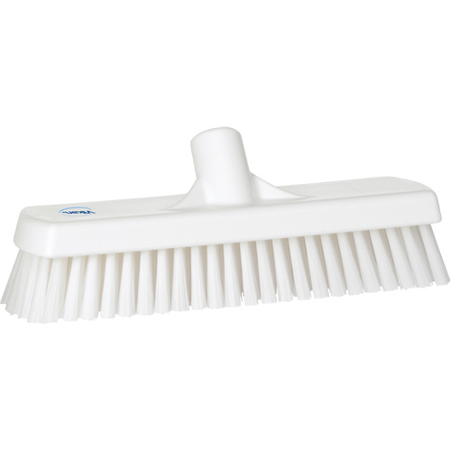 Brosse &agrave; r&eacute;curer pour planchers et murs, Crins Ferme, 12", Polyester, Blanc Groupe Generik