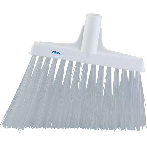 T&ecirc;te de balai oblique, Crins Extra-ferme, 12", Polyester, Blanc Groupe Generik