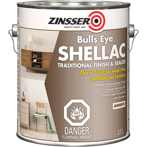 Zinsser&reg; Bulls Eye&reg; Shellac Sealer, Amber, 3.7 L Groupe Generik