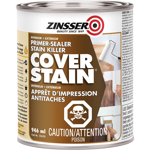 Cover Stain&reg; Oil-Base Primer Sealer, 946 ml, Can, White Groupe Generik