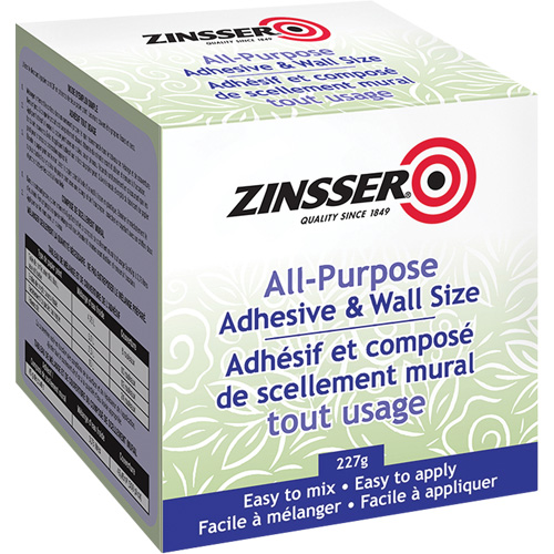 All-Purpose Adhesive and Wall Size, 227 g, Kit, Clear Groupe Generik