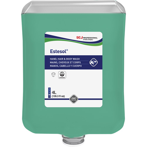 Savon pour les mains, les cheveux et le corps Estesol, 4000 ml, For&ecirc;t tropicale, Cartouche en plastique Groupe Generik