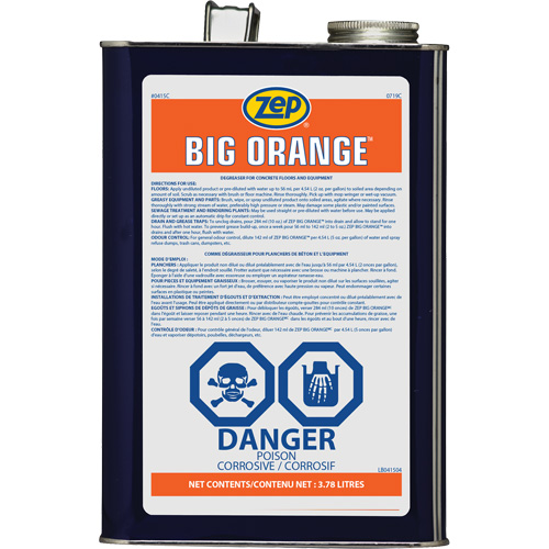 Big Orange Citrus Industrial Degreaser, 3.78 L Groupe Generik