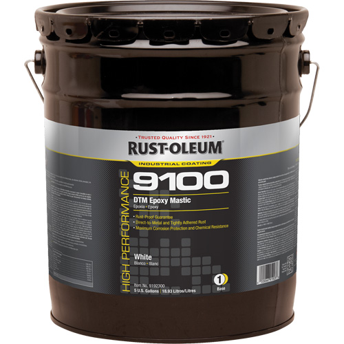 9100 System DTM Epoxy Mastic Base, White, 5 gal., Pail Groupe Generik