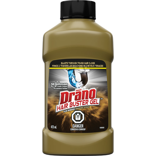 Produit d&eacute;bouchant extra puissant pour les bouchons de cheveux de Drano Groupe Generik